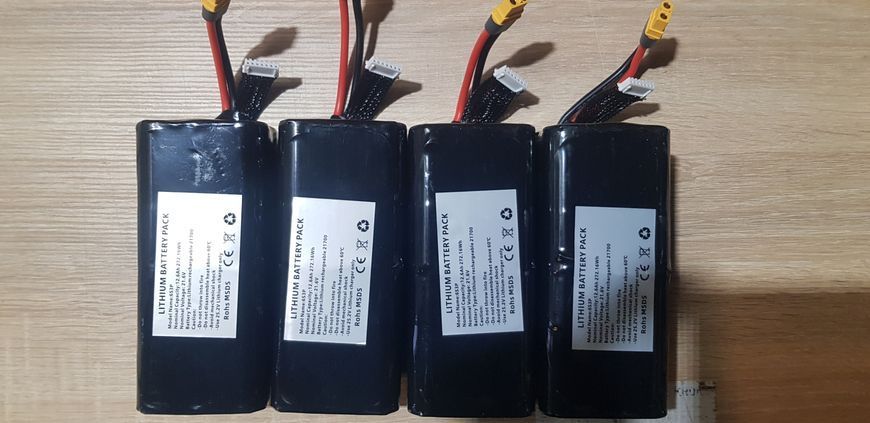 FPV акумулятор Li_ion 6S3P Molicel P42A 21,6/25,2V 12600 mAh 272Wh id_92200 фото