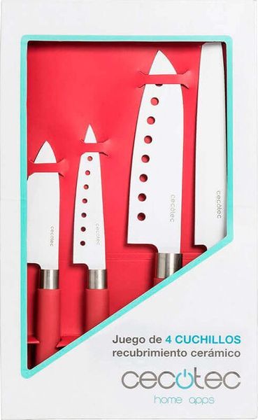 Набір ножів Cecotec 4 Santoku Ceramic-Coated Kit CCTC-01003 (8435484010030) CCTC-01003 фото