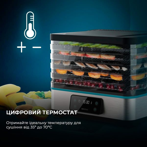 Сушарка для для овочів і фруктів CECOTEC VitaDry Pro 488051 фото