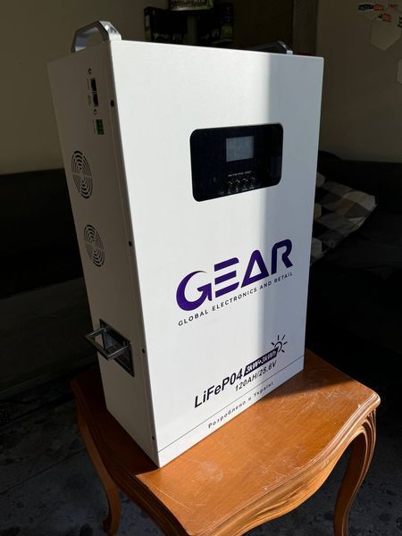 Комплект резервного живлення GEAR інвертор 3кВт + батарея 3кВт, дбж, акумулятори для дому, офісу