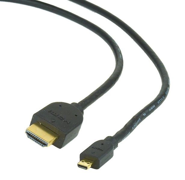 Кабель Cablexpert HDMI - micro-HDMI V 2.0 (M/M), 4.5 м, Black (CC-HDMID-15) 42842 фото