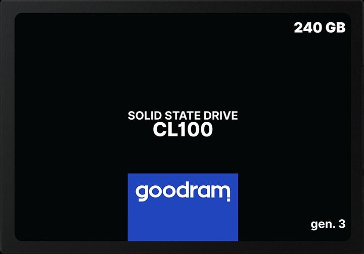 Накопичувач SSD 240GB GOODRAM CL100 GEN.3 2.5" SATAIII 3D TLC (SSDPR-CL100-240-G3) 304152 фото