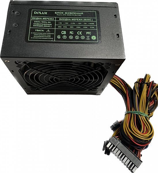 Блок живлення Delux DLP-35D Black 500W bulk DLP-35D Black фото