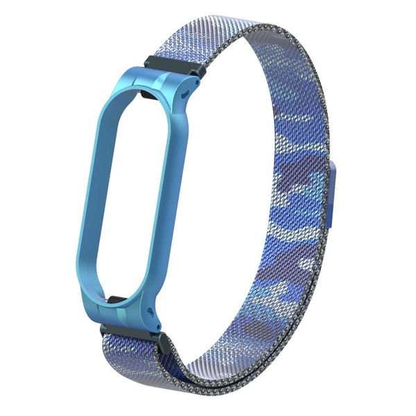 Ремінець Armorstandart Milanese Magnetic Band для Xiaomi Mi Band 5/Mi Band 6 Khaki Blue (ARM56856) ARM56856 фото