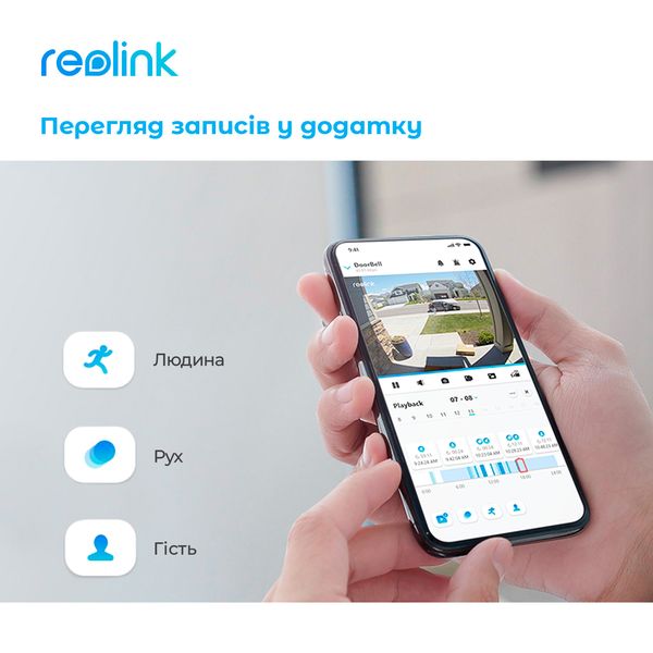 Відеодзвінок Reolink Video Doorbell WiFi Reolink Video Doorbell WiFi фото