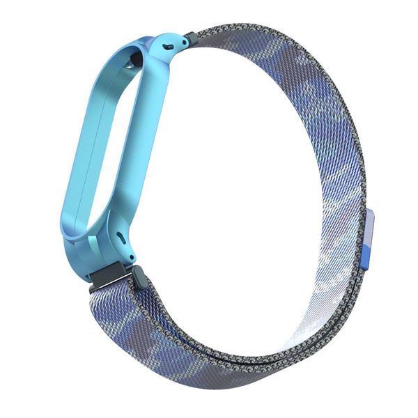 Ремінець Armorstandart Milanese Magnetic Band для Xiaomi Mi Band 5/Mi Band 6 Khaki Blue (ARM56856) ARM56856 фото