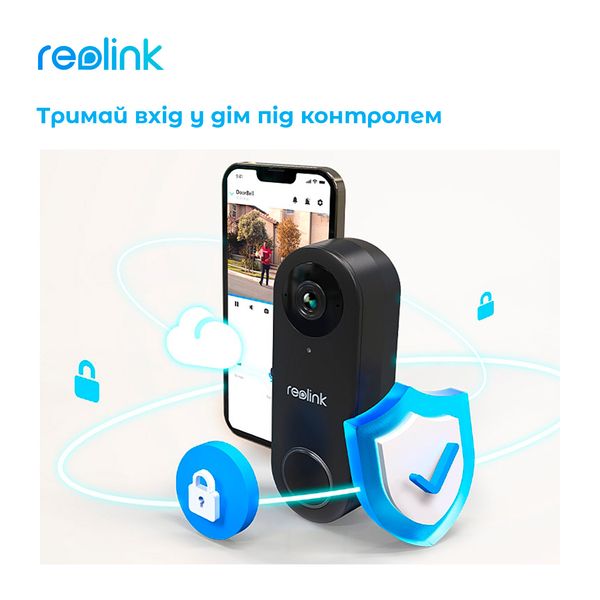 Відеодзвінок Reolink Video Doorbell WiFi Reolink Video Doorbell WiFi фото