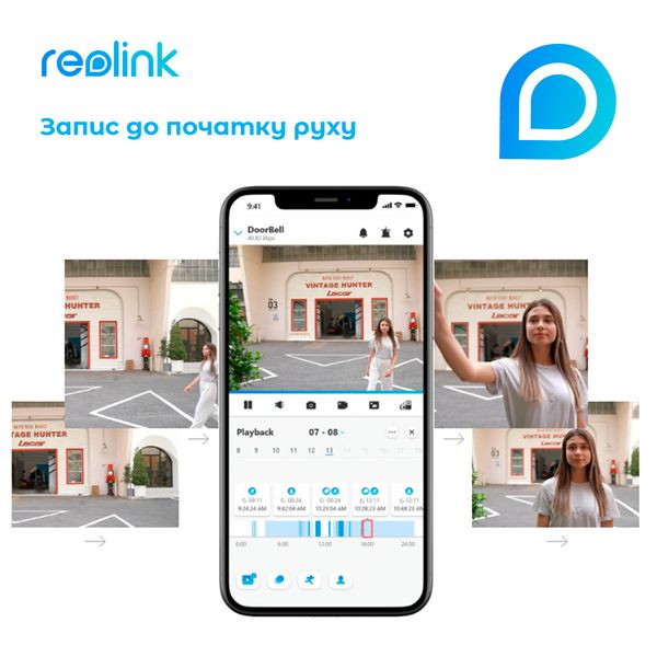 Відеодзвінок Reolink Video Doorbell WiFi Reolink Video Doorbell WiFi фото