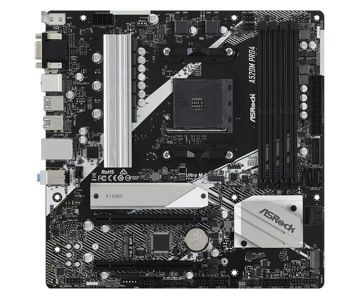 Материнська плата ASRock A520M Pro4 Socket AM4 320454 фото