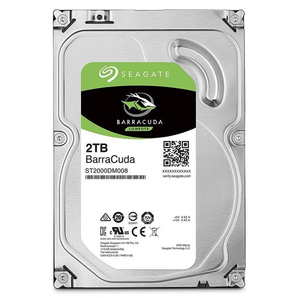 Накопичувач HDD SATA 2.0TB Seagate BarraCuda 256MB (ST2000DM008) 224912 фото