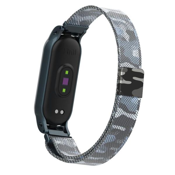 Ремінець Armorstandart Milanese Magnetic Band для Xiaomi Mi Band 5/Mi Band 6 Khaki White (ARM56857) ARM56857 фото