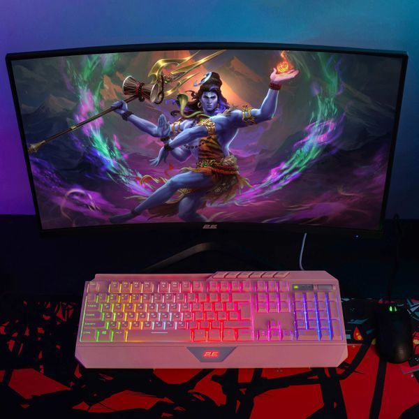 Монітор 2E GAMING 27" R2723BV HDMI, DP, MM, VA, 165Hz, 6ms, CURVED, FreeSync