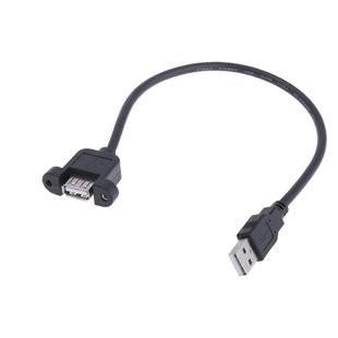 USB Удлинитель 0,3м (USB 2.0 AM - для монтажу на панель USB 2.0 AF) id_42035 фото