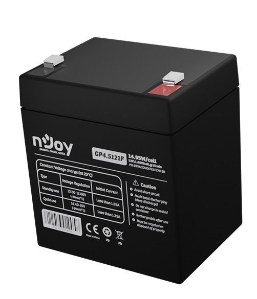 Акумуляторна батарея Njoy GP4.5121F 12V 4.5AH (BTVACDUEATE1FCN01B) AGM 438067 фото