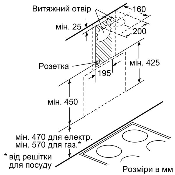 Витяжка Bosch DWK66AJ60T DWK66AJ60T фото