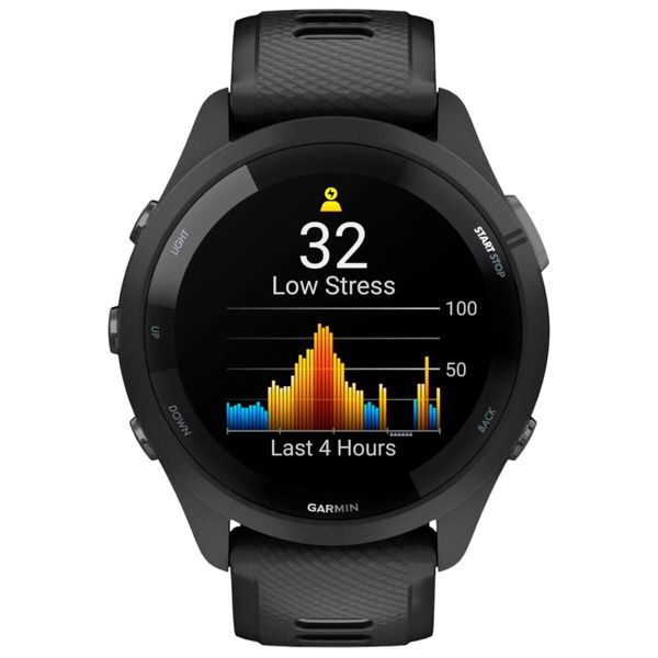 Смарт-годинник Garmin Forerunner 265 Black Bezel and Case with Black/Powder Gray Silicone Band (010-02810-50) 460459 фото