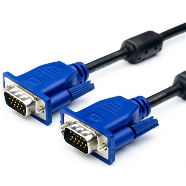 Кабель Atcom (9151) VGA-VGA HD15M/HD15M с 2-ма фер. кільцями, 10м 40180 фото