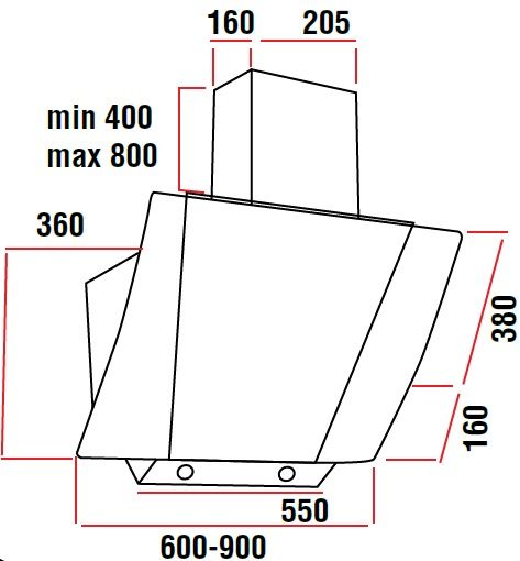 Витяжка Grifon GR SL MOD 2013 60 BL GR SL MOD 2013 60 BL фото