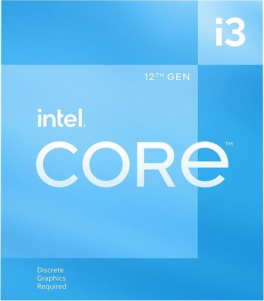 Процесор Intel Core i3 12100F 3.3GHz (12MB, Alder Lake, 60W, S1700) Box (BX8071512100F) BX8071512100F фото