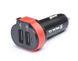 Автомобільний зарядний пристрій REAL-EL CA-35 (3USBx3.4A) Black/Orange + кабель microUSB EL123160012 фото 6