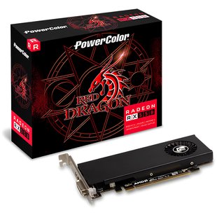 Відеокарта AMD Radeon RX 550 4GB GDDR5 Red Dragon LP PowerColor (AXRX 550 4GBD5-HLE) AXRX 550 4GBD5-HLE фото