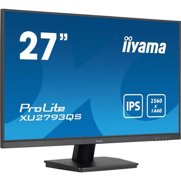 IIYAMA 27" 16:9 IPS РК монітор, 2560х1440, 1 мс (MPRT), 1 00 Гц, Adaptive Sync, 1xHDMI 2.0/1xDP 1.2, SP 2х2В (XU2793QS-B7)