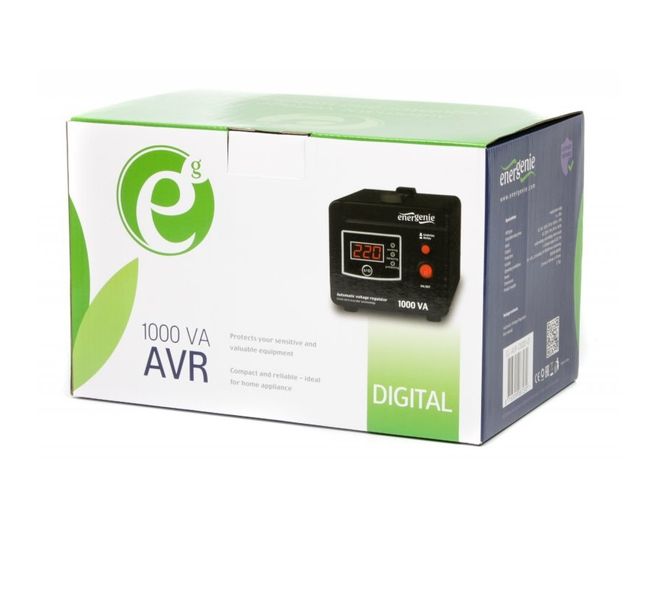 Стабілізатор EnerGenie EG-AVR-D1000-01 1000VA EG-AVR-D1000-01 фото