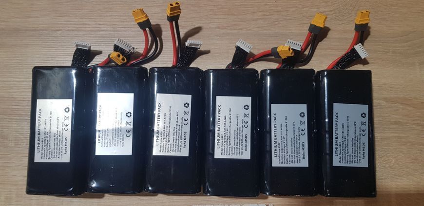 FPV акумулятор Li_ion 6S2P Molicel P42A 21,6/25,2V 8400 mAh  id_92201 фото
