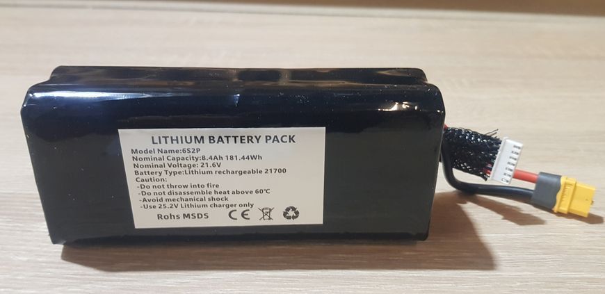 FPV акумулятор Li_ion 6S2P Molicel P42A 21,6/25,2V 8400 mAh  id_92201 фото