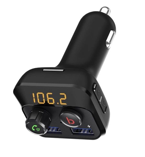 FM-трансмітер Grand-X 98GRX MegaBass Bluetooth V5.0 Hands Free MicroSD, 2хUSB 1A+2.4A 98GRX фото