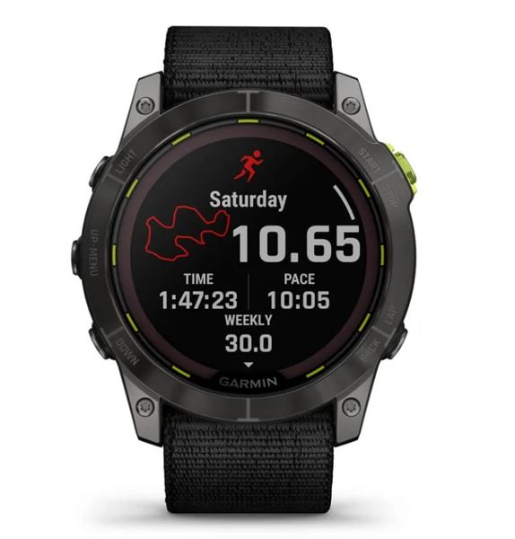 Смарт-годинник Garmin Enduro 2 Sapphire Carbon Gray DLC Titanium with Black UltraFit Nylon Strap (010-02754-13) 456500 фото