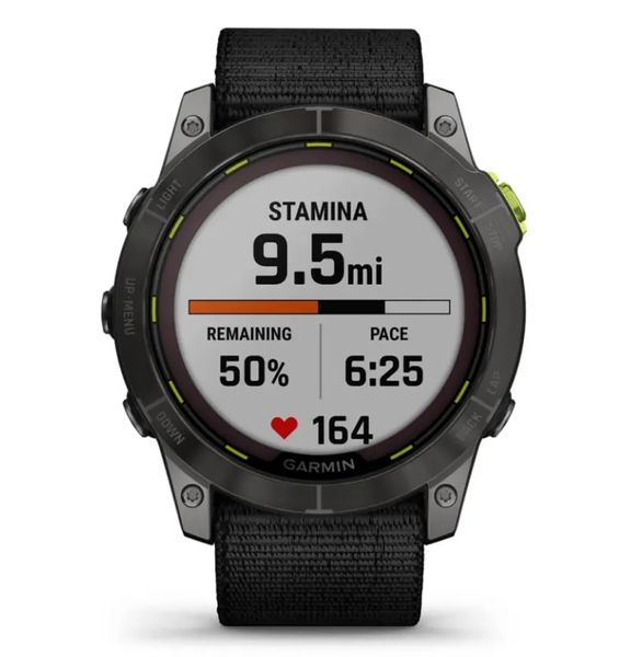 Смарт-годинник Garmin Enduro 2 Sapphire Carbon Gray DLC Titanium with Black UltraFit Nylon Strap (010-02754-13) 456500 фото