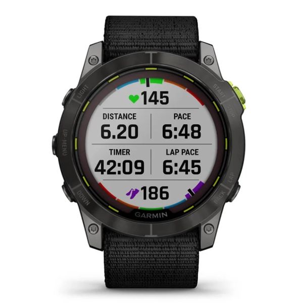 Смарт-годинник Garmin Enduro 2 Sapphire Carbon Gray DLC Titanium with Black UltraFit Nylon Strap (010-02754-13) 456500 фото