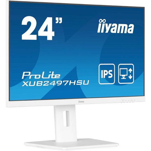 IIYAMA 23.8" 16:9 IPS РК монітор, 1920х1080, 1 мс (MPRT), 100 Гц, Adaptive Sync, 1xHDMI 1.4/1xDP 1.2/2xUSB (XUB2497HSU-W2)