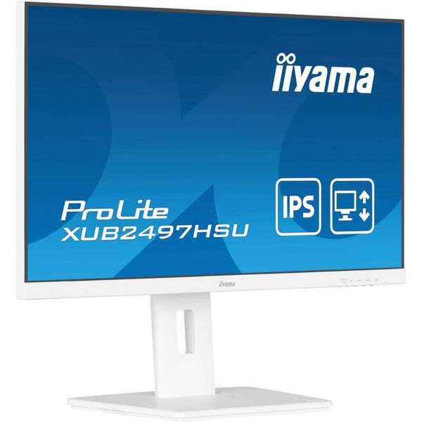 IIYAMA 23.8" 16:9 IPS РК монітор, 1920х1080, 1 мс (MPRT), 100 Гц, Adaptive Sync, 1xHDMI 1.4/1xDP 1.2/2xUSB (XUB2497HSU-W2)