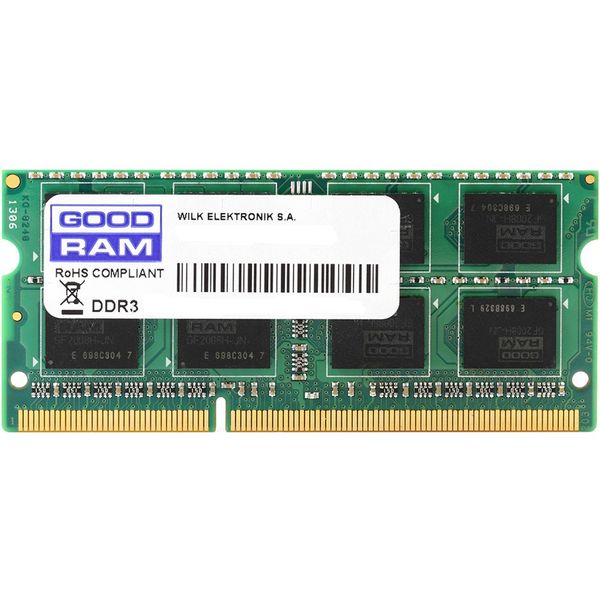 Модуль пам`ятi SO-DIMM 8GB/1600 DDR3 Goodram (GR1600S364L11/8G) GR1600S364L11/8G фото