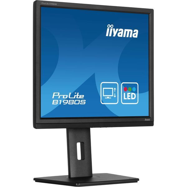 IIYAMA 19" 5:4 TN РК монітор, 1280х1024, 3 мс (GTG), 250 кд/м2, 75 Гц, 1xHDMI/1xDP, SP 2x2 Вт, HAS (B1980S-B1)