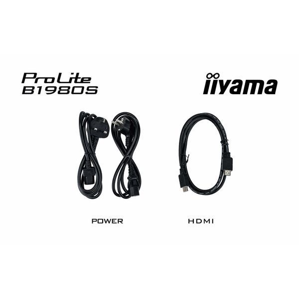 IIYAMA 19" 5:4 TN РК монітор, 1280х1024, 3 мс (GTG), 250 кд/м2, 75 Гц, 1xHDMI/1xDP, SP 2x2 Вт, HAS (B1980S-B1)