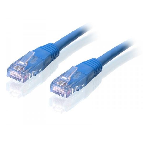 Патч-корд литой, UTP, RJ45, Cat.5e, 30m, синiй 9173 фото