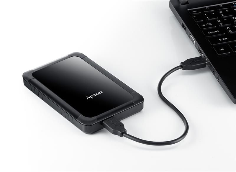 Зовнішній жорсткий диск 2.5" USB 1.0TB Apacer AC532 Black (AP1TBAC532B-1) AP1TBAC532B-1 фото