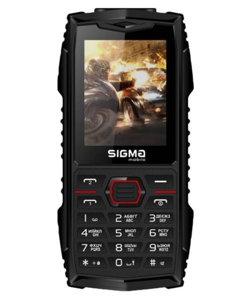 Мобільний телефон Sigma mobile X-treme AZ68 Dual Sim Black/Red X-treme AZ68 Black/Red фото