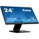 IIYAMA 23.8" 16:9 IPS сенсорний РК монітор, 1920х1080, 75 Гц, проекційно-ємністная технологія, 1xHDMI/2xUSB (T2454MSC-B2AG)