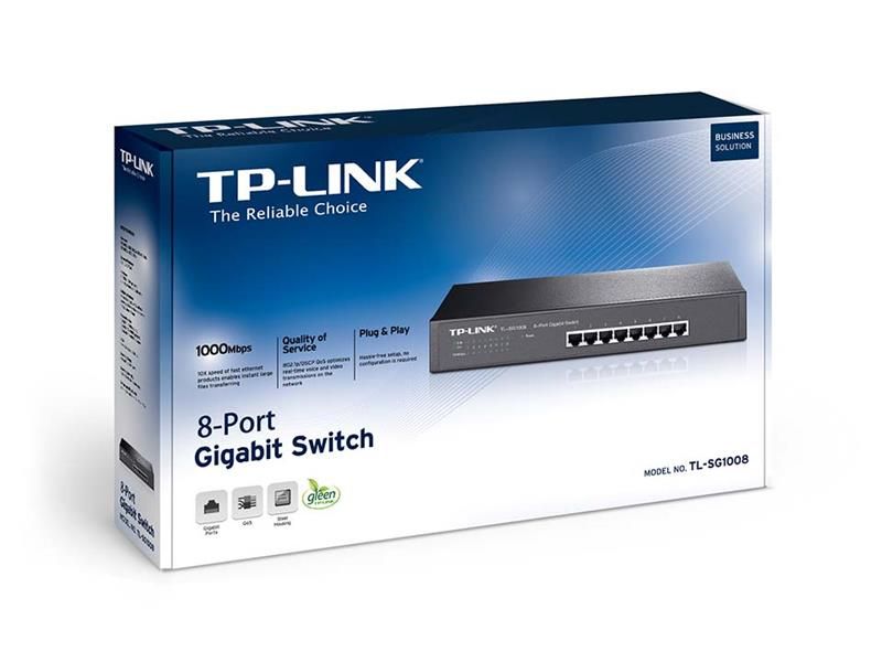 Комутатор TP-Link TL-SG1008 TL-SG1008 фото