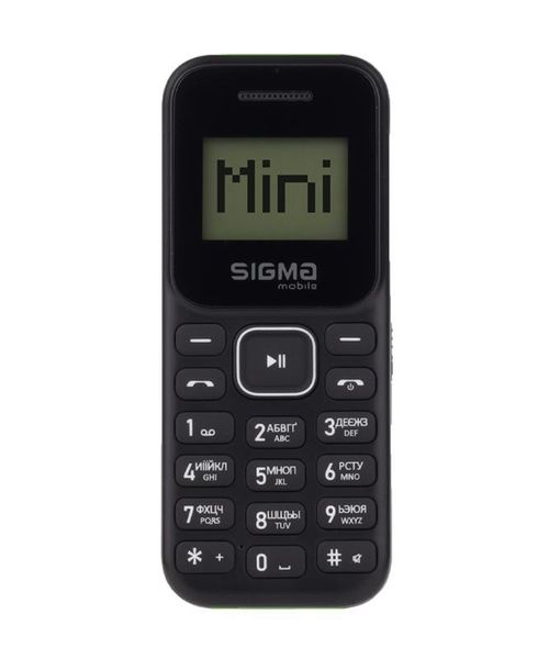 Мобiльний телефон Sigma mobile X-style 14 Mini Dual Sim BlackBlack/Green 4827798120729 фото