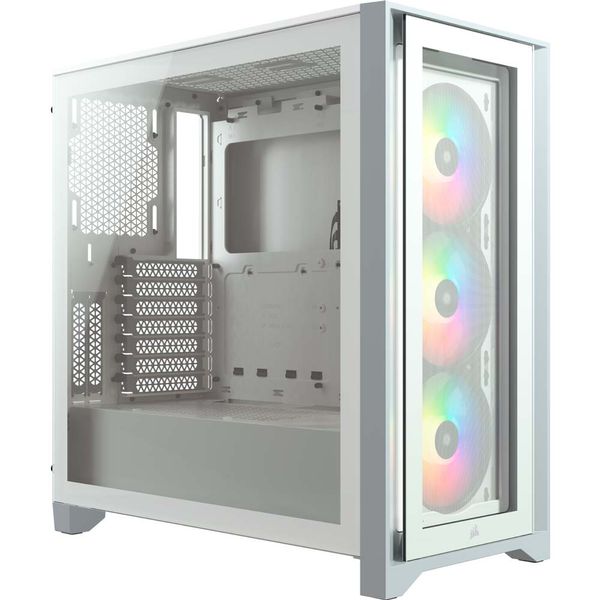 Корпус Corsair iCUE 4000X RGB Tempered Glass White (CC-9011205-WW) без БЖ CC-9011205-WW фото