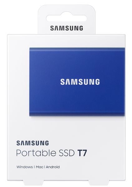 Накопичувач зовнішній SSD 2.5" USB 1.0TB Samsung T7 Indigo Blue (MU-PC1T0H/WW) 454233 фото