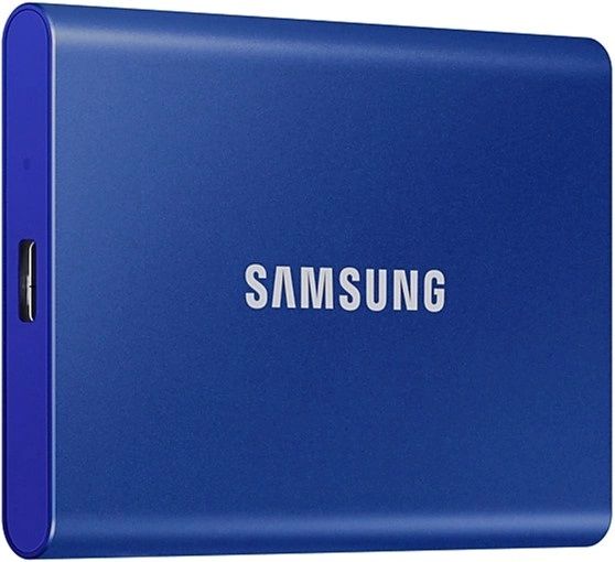 Накопичувач зовнішній SSD 2.5" USB 1.0TB Samsung T7 Indigo Blue (MU-PC1T0H/WW) 454233 фото