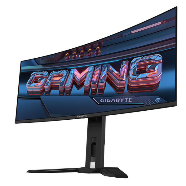 GIGABYTE iгровий монiтор 34" QD-OLED Curved 1800R 175Hz 3440x1440(WQHD)0.03ms 2xHDMI(2.1) 1xDP(1.4) KVM 2x3W (MO34WQC Gaming Monitor)