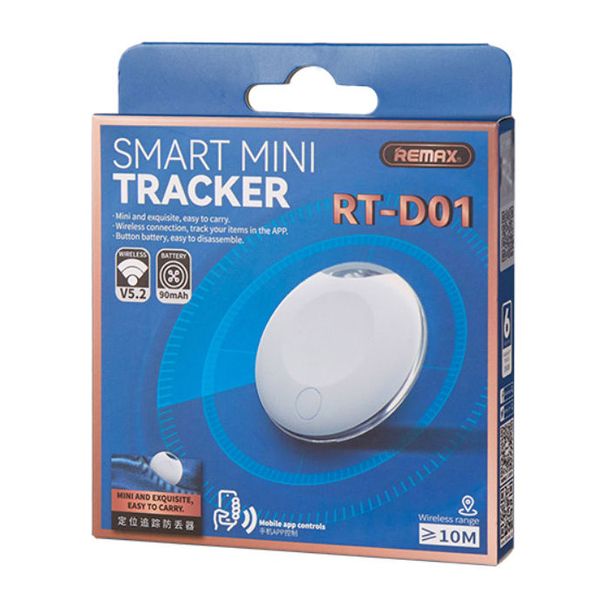 Брелок Remax RT-D01 Smart Mini Tracker White (6954851223313) 457548 фото