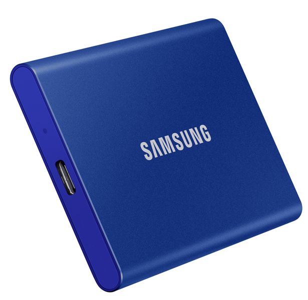 Накопичувач зовнішній SSD 2.5" USB 1.0TB Samsung T7 Indigo Blue (MU-PC1T0H/WW) 454233 фото